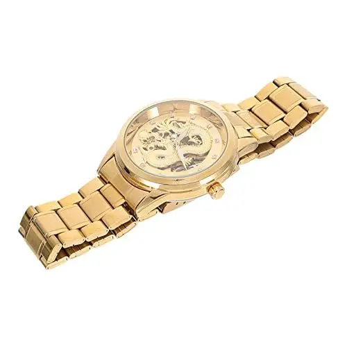 Produktbild: PACKOVE Herrenuhr Männer betrachten mechanische Uhr für Herren armbanduhren aus edelstahl Uhrengehäuse für Herren Business-Uhr heilige Uhr Kalender Anschauen wählen Mann Rostfreier Stahl
