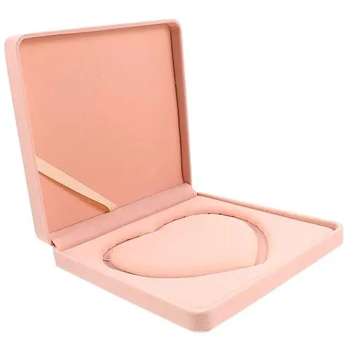 Produktbild: PACKOVE Kasten Halskette Schmuckschatulle Schmuckgeschenk Rote Halsketten Für Frauen Exquisite Halskettenetui Armreif-organizer Roter Schmuck Edlen Schmuck Sache Fräulein Perle Plastik