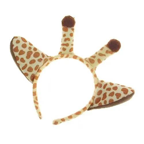 Produktbild: PACKOVE Cartoon Kinder Giraffe Horn Form Stirnband Tier Ohren Party Kopfschmuck Für Jungen Mädchen Halloween Kostüme