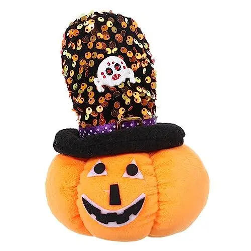 Produktbild: PACKOVE Kürbis-Puppen-Dekoration Stofftiere Kürbis-Dekoration Kinder-Süßes Oder Saures-Spielzeug Halloween-Puppe Lustige Pp-Baumwolle Partyzubehör Halloween-Stofftiere