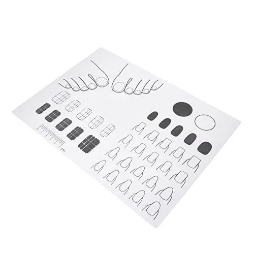 Produktbild: PACKOVE Nagelpad Rosa Produkt Fingernagelmatte haben Maniküre-Matte Silikon-Bastelmatte Maniküre-Handpraxis Nagelmatten Silikonmatte für Harz Nailart-Silikonpad Kieselgel