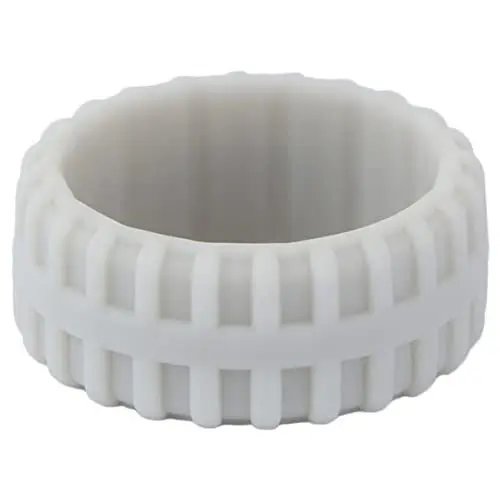 Produktbild: PACKOVE Reifenmuster Silikonring Herrenringe Reifen Ehering Ringe Für Männer Damengeschenk Jobs Fingerring Reifenhochzeit Reifenprofil Eheringe Damenschmuck Damenringe Light Grey Kieselgel