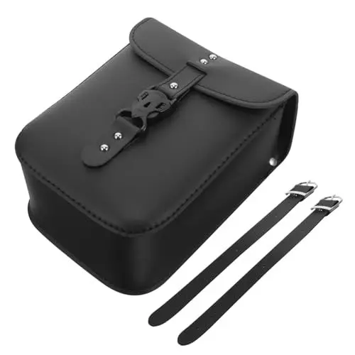 Produktbild: PACKOVE Retro-Ledertasche Für -elektromotorräder Werkzeugtaschen Für Motorräder Satteltaschen Werkzeugkasten Satteltasche Radfahren Kunstleder Fahrrad