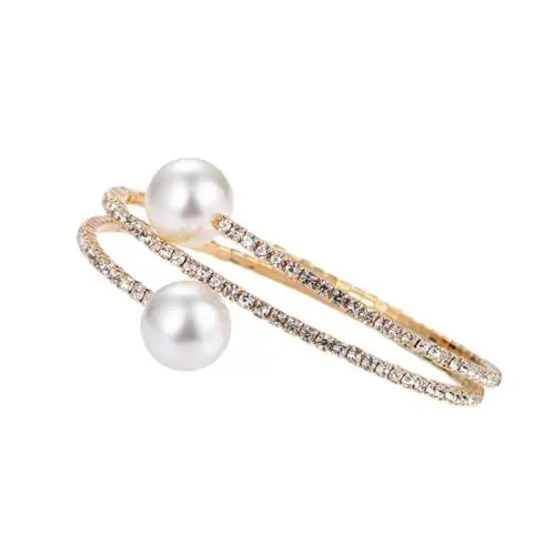 Produktbild: PACKOVE Mehrreihiges Strass-diamant-armband-set Stapelbarer Schmuck Für Damen Zirkonia-handarmbänder Für Mädchen