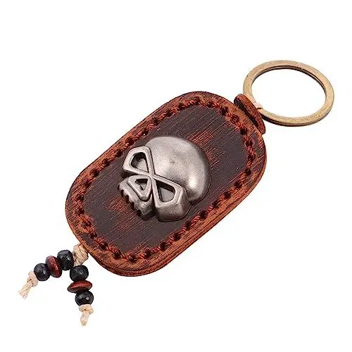 Produktbild: PACKOVE Tasche Schlüsselanhänger 1stk Schädel Schlüssel Bund Schlüsselhalter Handdekor Schlüsselring Halloween-zubehör - Leicht Anhänger Dekorativer Anhänger