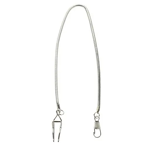 Produktbild: PACKOVE Taschenuhrenkette Taschenuhr-Hängeketten Silbernes Tanktop Taschenkettenzubehör Herrenweste Antike Uhrenketten Taschenuhrenkette Hummer Edelstahl Herrenmetall