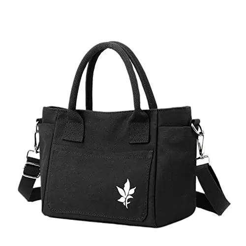 Produktbild: Packsafe Taschen Damen Damen Umhängetasche, große Kapazität, Canvas-, lässige Handtasche, Arbeitsklasse-Handtasche Wurfmesser Taschen (Black, One Size)