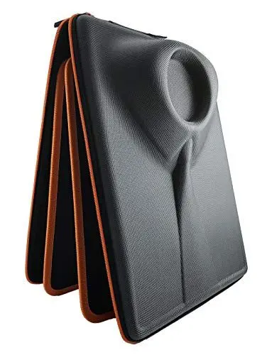 Produktbild: Packshi® Hemdentasche Knitterfreies Hemd Herren Hartschale Für Die Reise Hemden Transport Im Koffer Reisetasche Rucksack Kleidersack Mit Falthilfe Reise Geschenk für Männer Orange