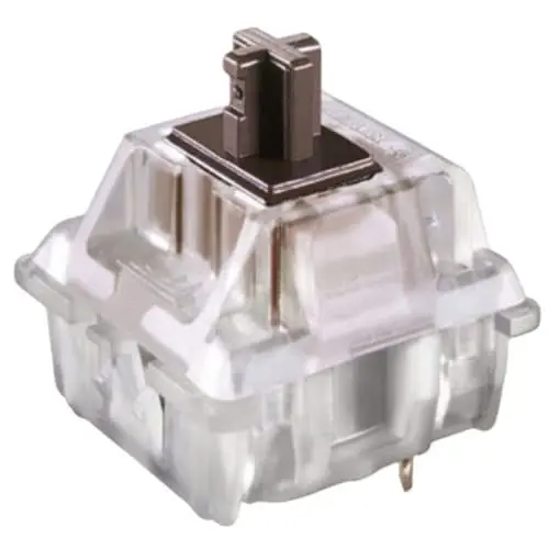 Produktbild: Packung mit Cherry MX Tastenschaltern für Mechanische Tastaturen | Plate Mounted Switches | MX1AG1NA (Cherry RGB Brown, 10 Stück)