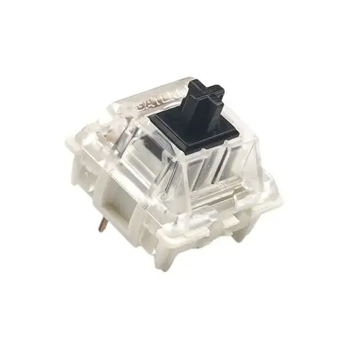 Produktbild: Packung mit Gateron ks-9 G PRO Tastenschaltern für Mechanische Tastaturen | Platte Montiert | Vorgeschmierte Switches (Gateron PRO Black, 65 Stück)