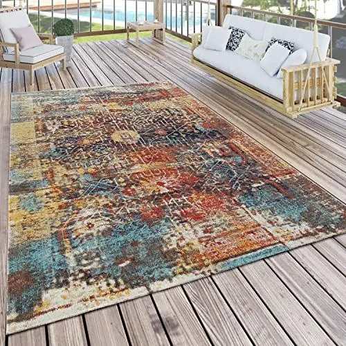 Produktbild: Paco Home In- & Outdoor Teppich Modern Nomaden Design Terrassen Teppich Bunt, Grösse:120x170 cm