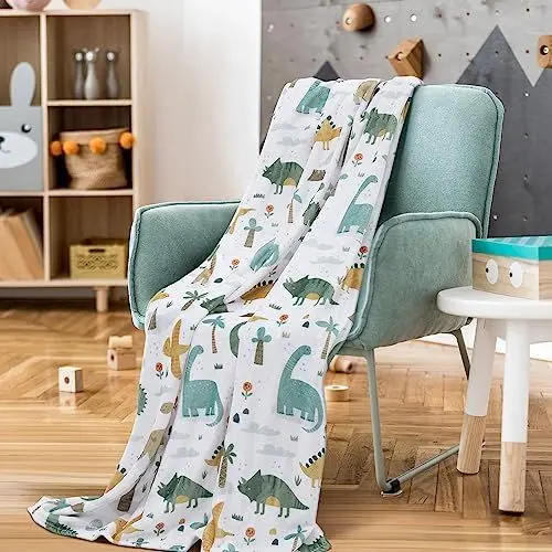 Produktbild: Paco Home Kinderdecke Babydecke Kuscheldecke Verschiedene Motive Flauschig Weich Kinderzimmer Spielzimmer Waschbar, Farbe:Weiß_Mehrfarbig 2, Größe:127x150cm