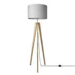 Produktbild: Paco Home Stehlampe Wohnzimmer Standlampe Wohnzimmerlampe E27 Fassung Leselampe Stoffschirm Lampe Schlafzimmer Stativ Stoff Lampenschirm Mit Schalter