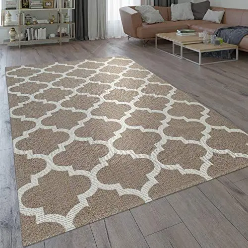 Produktbild: Paco Home Teppich Wohnzimmer Orient Muster Marokkanisches Design Modern Beige Creme, Grösse:80x150 cm