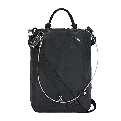 Produktbild: Pacsafe Travelsafe X15 - Mobiler Safe mit TSA-Zahlen Schloß, Trage-Tasche mit Anti-Diebstahl Technologie, 15 Liter, Schwarz/Black