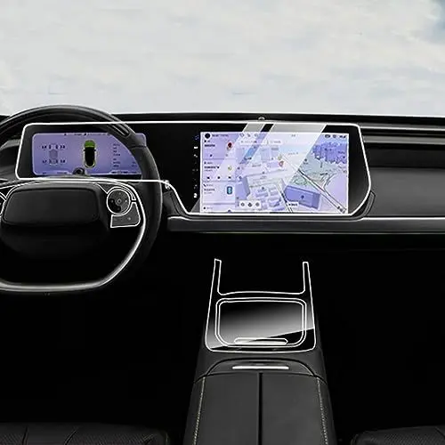 Produktbild: PACSCI Autoinnenaufkleber Mittelsteuergerät Luftauslass GPS Navigation Tür Fenster Panel, TPU für XPENG P7 P5 G3 Transparente Folie
