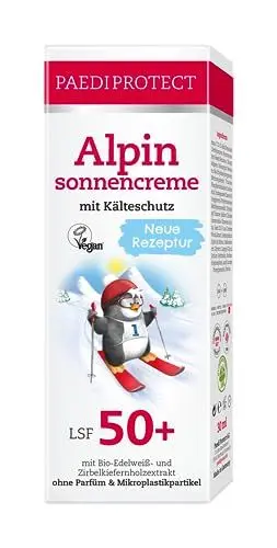 Produktbild: PAEDIPROTECT Alpinsonnencreme für Kinder und Erwachsene 30 ml LSF 50+, Sonnencreme Gesicht ideal für den Winter, Sonnenschutz mit Jojobaöl, parfümfrei & ohne Mikroplastik