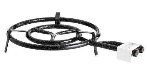 Produktbild: Paella World Gasbrenner, 2-Brennringe, Ø 50 cm, 15.5 kW bei 50 mbar, Antihaftbeschichtung, Ideal für Paella Pfannen, Grillplatten, Woks, Töpfe