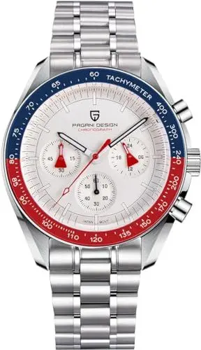 Produktbild: Pagani Design 1701 Herrenuhr Herren Quarzuhr, Japanisches VK63 Uhrwerk, 100 Meter wasserdicht, Saphirglas Chronograph, Luxus-Sportuhr aus Edelstahl.