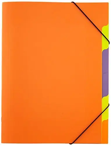 Produktbild: Pagna 41803-09 Ordnungsmappe, Funky School Trend PP, 5-teilig, orange