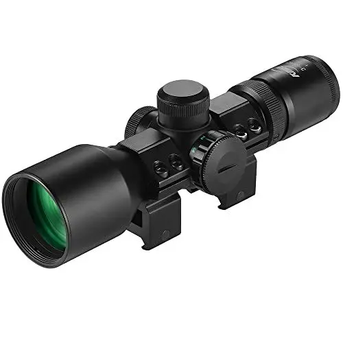 Produktbild: Paike 3-9x40 Kompaktes Zielfernrohr Taktische Gewehroptik Rot Grün Beleuchtetes Mil-Dot-Absehen für die Jagd