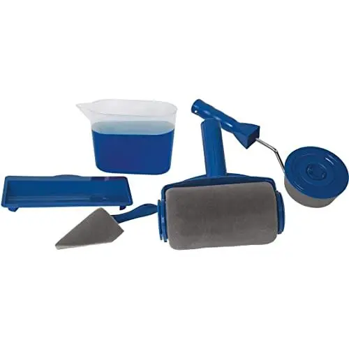Produktbild: Paint Runner Pro Malerrolle – Farbroller mit Tank für tropffreies Streichen – Fertig in Rekordzeit – Farbroller Set mit Kantenroller & Eckenstreiche