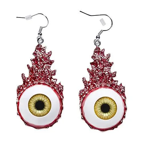 Produktbild: W WIDMANN MILANO Party Fashion 12463 - Ohrringe blutige Augen, Schmuck, Horror, Halloween, Karneval, Mottoparty