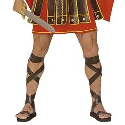 Produktbild: W WIDMANN MILANO Party Fashion 1826R - Römische Sandalen aus Kunstleder, braun, Kostümschuhe, Mottoparty, Karneval