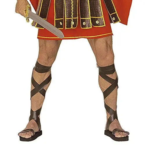 Produktbild: W WIDMANN MILANO Party Fashion 1826R - Römische Sandalen aus Kunstleder, braun, Kostümschuhe, Mottoparty, Karneval