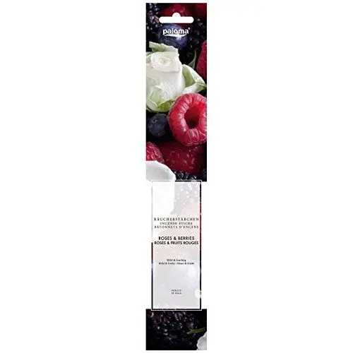 Produktbild: pajoma® Räucherstäbchen Roses & Berries 10 Stück | Weihrauch-Stäbchen 28 cm - in dekorativer Verpackung