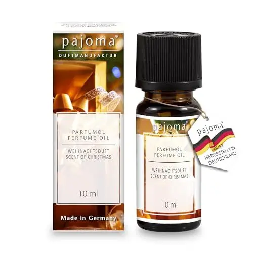Produktbild: pajoma® Duftöl 10 ml, Zimt-Orange, Weihnachtsöl/Weihnachtsduft | feinstes Parfümöl für Aromatherapie, Duftlampe, Diffuser | Premium Qualität