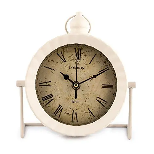 Produktbild: Pajoma Standuhr London in weiß, L 18 x B 6,7 x H 20 cm