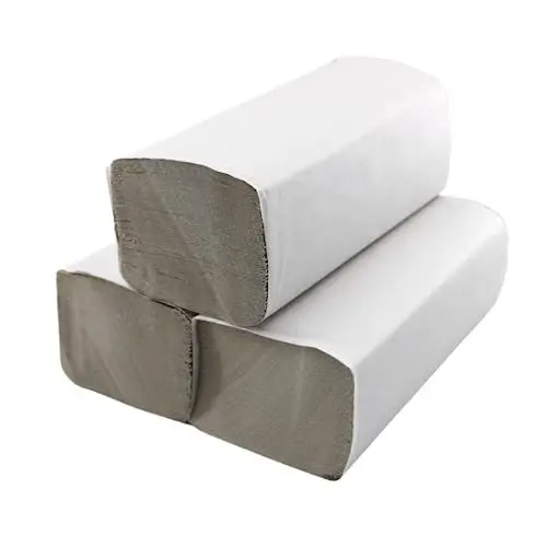 Produktbild: Pakla - 10.000 Blatt Papierhandtücher Grau - 1-lagig 25 x 23 cm ZZ-Falz Natur- All Zweck Papiertücher - Spender tauglich - Einweghandtücher - Einmalpapier - Universaler gebrauch
