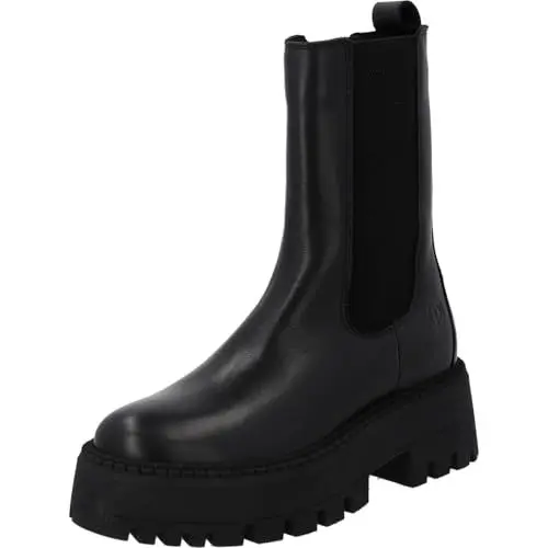 Produktbild: Palado Chelsea Boots Damen Zagad - gefertigt aus edlem Rindsleder - Made in Portugal - leicht gefüttert - rutschfeste TPR-Sohle - ideal für Herbst und Winter. Schwarz UK6 - EU39
