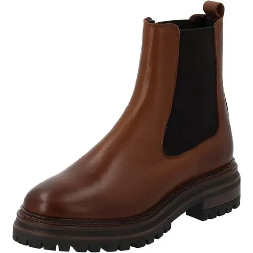 Produktbild: Palado Chelsea Boots Damen Zhito - gefertigt aus edlem Rindsleder - Made in Portugal - leicht gefüttert - rutschfeste TPR-Sohle - ideal für Herbst und Winter. Braun UK4,5 - EU37
