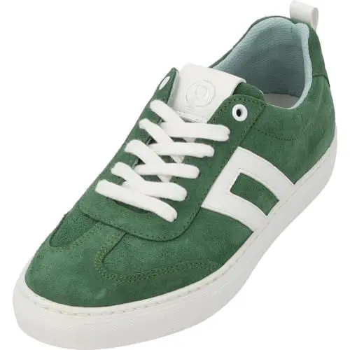 Produktbild: Palado Sneaker Damen Vebax - gefertigt aus weichem Veloursleder - Made in Portugal - Textile Decksohle - Bequeme Passform - modernes und sportliches Design. Grün UK7 - EU40