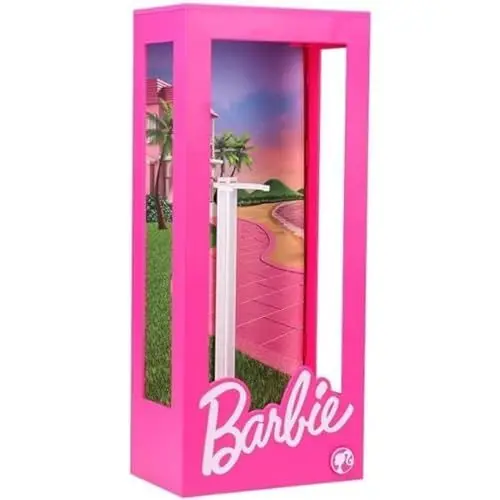 Produktbild: Barbie Puppen-Ausstellungsbox Licht - Offiziell lizenziert, beleuchtete Ausstellungsbox für Puppen, Schlafzimmer Dekor & Geschenk für Mädchen, 34 cm (13