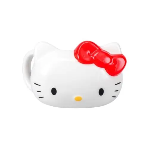 Produktbild: Hello Kitty Paladone Offiziell lizenzierte Keramiktasse mit klassischer roter Schleife, Büro- und Schulschreibtisch-Accessoire und Geschenk, White