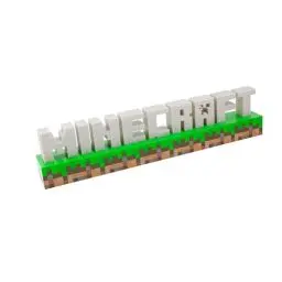 Produktbild: Minecraft Logo Leuchte - Offiziell lizenziertes Merchandise, 2 Lichtmodi, Batterie- oder USB-betrieben, Schlafzimmer- oder Gaming-Raum-Deko