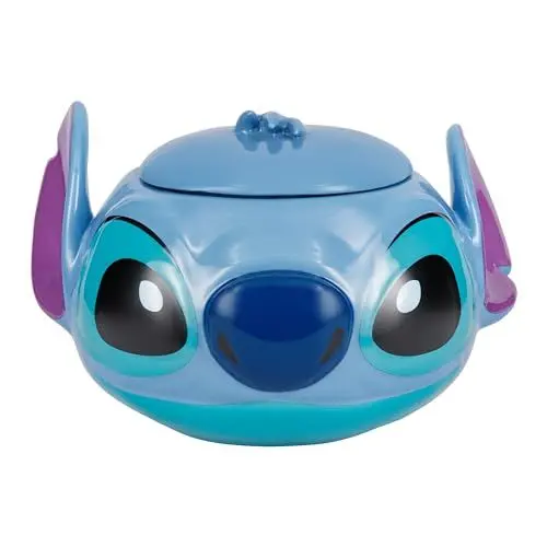 Produktbild: Paladone Stitch Keksdose - Offiziell lizenziertes Disney Stitch-förmiges Behältnis mit Deckel, ideal zur Aufbewahrung von Keksen & Trockenwaren, neuartige Disney-Küchenutensilien