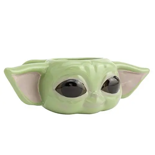 Produktbild: The Mandalorian Grogu Baby Yoda Porzellanbecher - Offiziell Lizenzierter Star Wars Merchandise, 300ml, Geschenk für Star Wars Fans