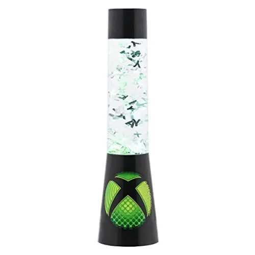 Produktbild: XBOX Glitzer Flüssigkeitsfluss-Lampe mit schwebenden Controller-Icons - Offiziell lizenziertes Microsoft-Merchandise, Gaming-Raum-Nachtlicht Schlafzimmerdeko