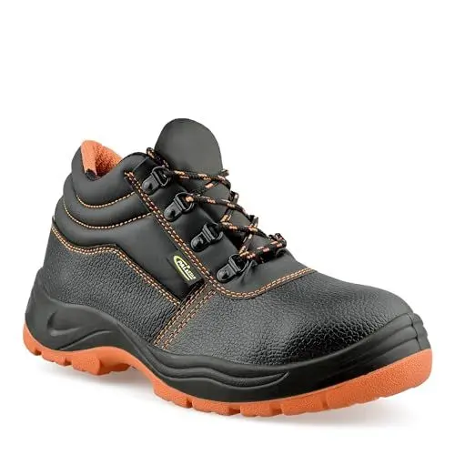 Produktbild: PALLSTAR Viper Hohe Arbeitsschuhe Herren S3 Sicherheitsschuhe Herren S3, Wasser-, öl- und hochtemperaturbeständig, rutschfest, Re-flect-Technologie, ergonomischer Wechselsohle Black High 38