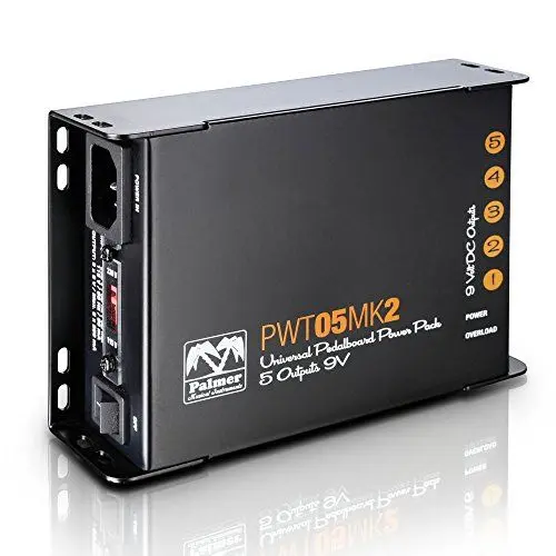 Produktbild: Palmer PWT 05 MK 2 - Universelles Pedalboard 9V-Netzteil, 5 Ausgänge, schwarz