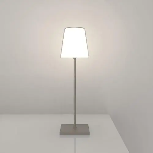 Produktbild: Palmina Wiederaufladbare Tischlampe, kabellose Tischlampe RGB Mehrfarbig dimmbar Touch für Restaurant Schlafzimmer Tischlampe Schreibtischlampe|Grau