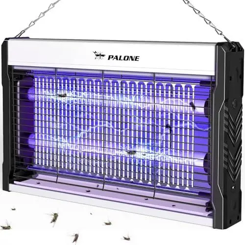 Produktbild: PALONE Insektenvernichter Elektrischer, UV USB Bug Zapper 3200V Wandmontierter Mückenlampe mit Kabel Insektenlampe Elektrische Fliegenfalle Mückenfalle Fliegenfänger Insektenfalle