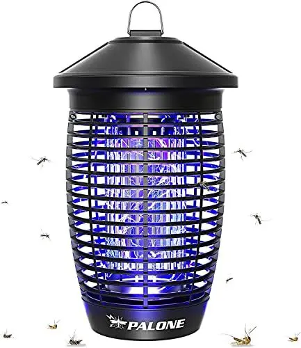 Produktbild: PALONE Elektrischer Insektenvernichter,Insektenfalle Mückenlampe 20w 4500V mit UV-Licht,Keine giftigen Chemikalien,Wirksam zum Reduzieren Fliegender Insekten für Innen Schlafzimmer und Gärten