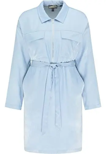 Produktbild: PLUMDALE Damen Hemdblusenkleid 37211834-PL01, HELLBLAU, XL