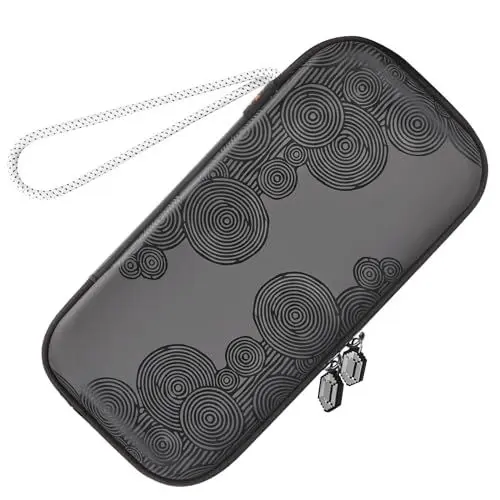 Produktbild: PALPOW Switch Tasche Kompatibel mit Nintendo Switch/OLED/Lite, Switch Case Tragetasche mit 10-Spiele-Karten Slots & Accessoires - Schwarz
