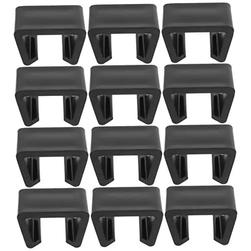 Produktbild: PAMINGONO 12 Stück Gartenmöbel Clips Terrassenmöbel Clips Outdoor Couch Verbindungs Clips Kunststoff Schwarz Für Terrassenmöbel Sofa Und Sitzgruppen